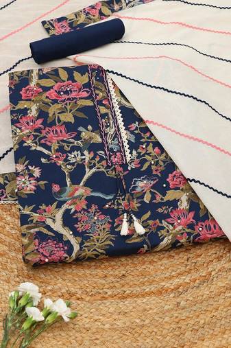 printed unstitched dress material