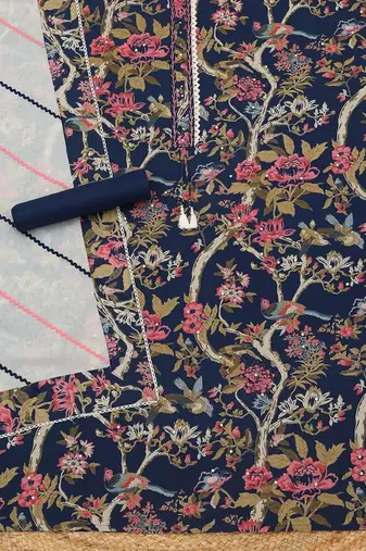printed unstitched dress material