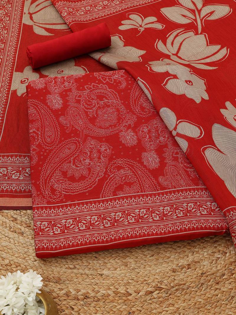 printed unstitched dress material