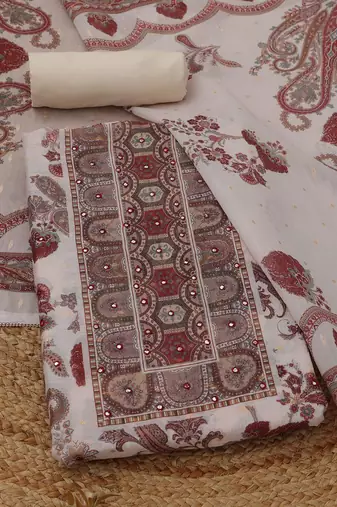 printed  cotton unstitched dress material