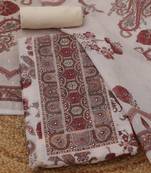 printed  cotton unstitched dress material