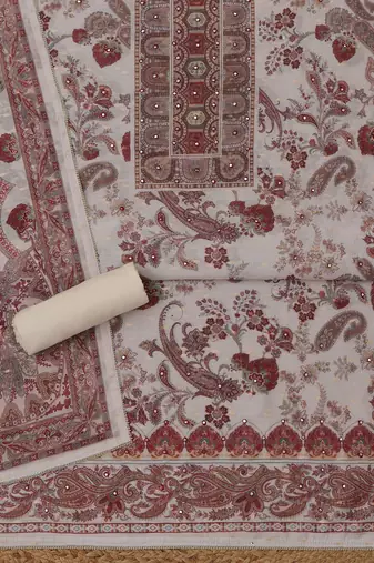printed  cotton unstitched dress material