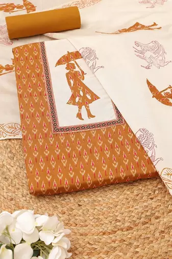 printed unstitched dress material