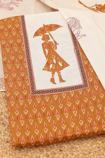 printed unstitched dress material