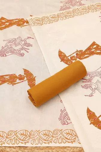 printed unstitched dress material