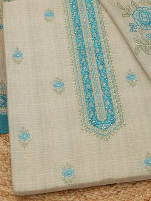 printed art silk unstitched dress material 2