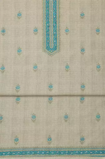 printed art silk unstitched dress material