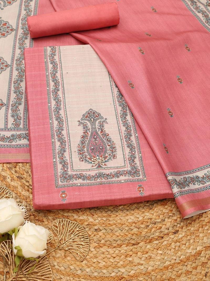 printed unstitched dress material