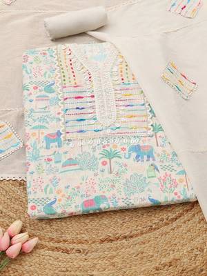 printed unstitched dress material 1