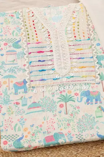 printed unstitched dress material