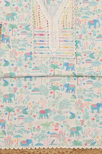 printed unstitched dress material