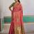 Pink ethnic motifs woven design zari banarasi saree with unstitched blouse