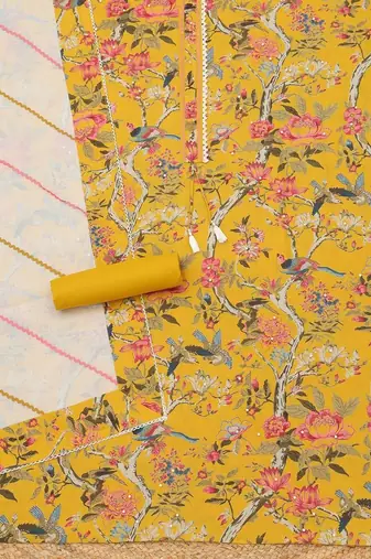 printed unstitched dress material