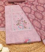 printed linen unstitched dress material