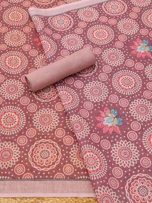 printed linen unstitched dress material 2