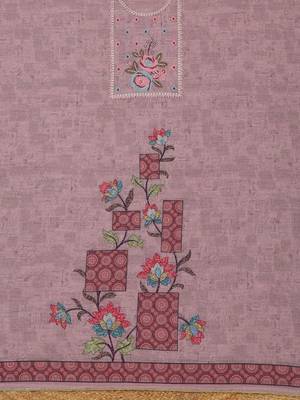 printed linen unstitched dress material 4