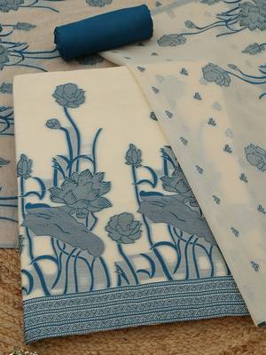 printed unstitched dress material 1