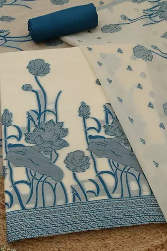 printed unstitched dress material
