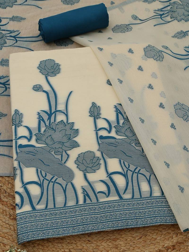 printed unstitched dress material