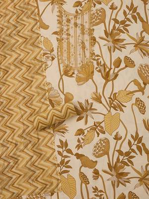 embroidered  cotton unstitched dress material 4