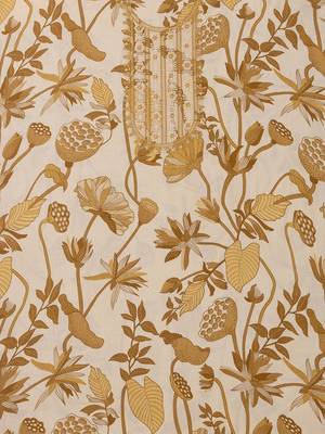 embroidered  cotton unstitched dress material 5