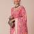 Pink ethnic motif woven design banarasi silk saree