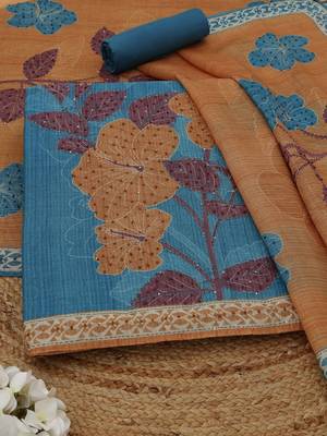 printed unstitched dress material 1