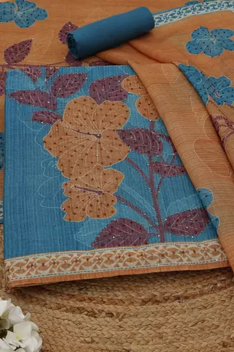 printed unstitched dress material