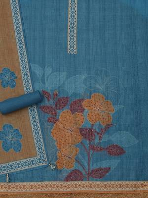 printed unstitched dress material 4