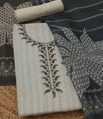 printed linen unstitched dress material