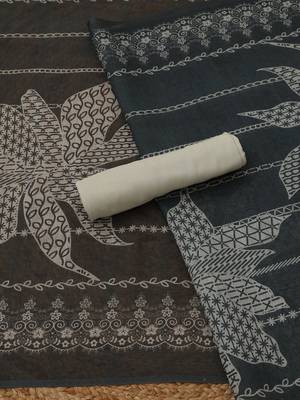 printed linen unstitched dress material 3