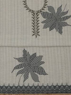 printed linen unstitched dress material 4