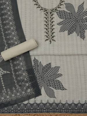 printed linen unstitched dress material 5