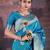 Turquoise woven design banarasi saree