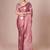 Mauve mauve satin silk  woven design party wear saree with matching blouse