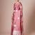 Mauve mauve satin silk  woven design party wear saree with matching blouse