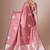 Mauve mauve satin silk  woven design party wear saree with matching blouse