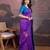 Violet woven design sarees