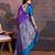 Violet woven design sarees
