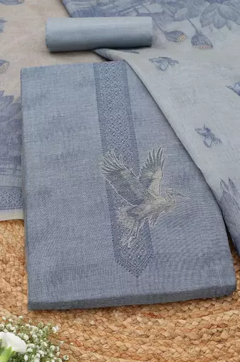 printed unstitched dress material