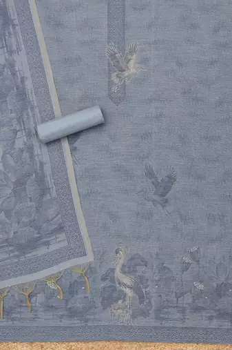 printed unstitched dress material