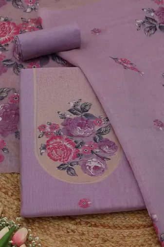 printed unstitched dress material