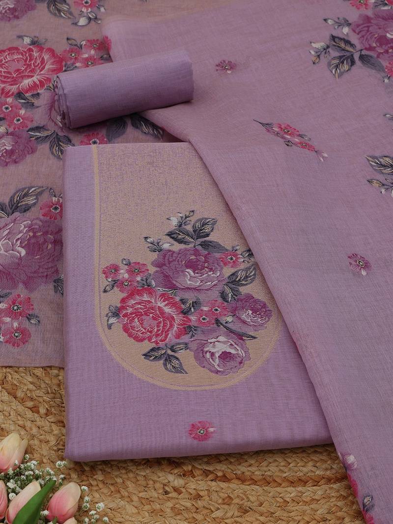 printed unstitched dress material