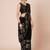 Black embellished party wear saree with blouse piece