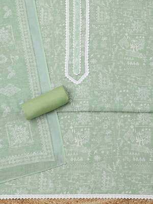 printed linen unstitched dress material 3
