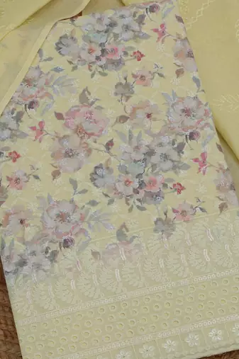 printed  cotton unstitched dress material