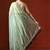 Green embellished sequinned saree with blouse