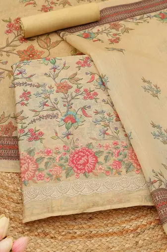 printed unstitched dress material