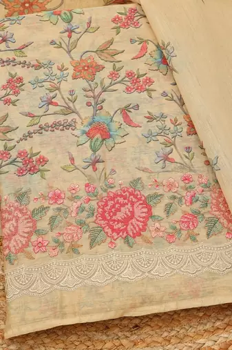 printed unstitched dress material