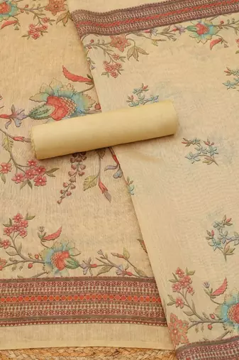 printed unstitched dress material